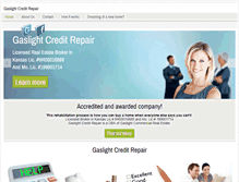 Tablet Screenshot of gaslightcreditrepair.com